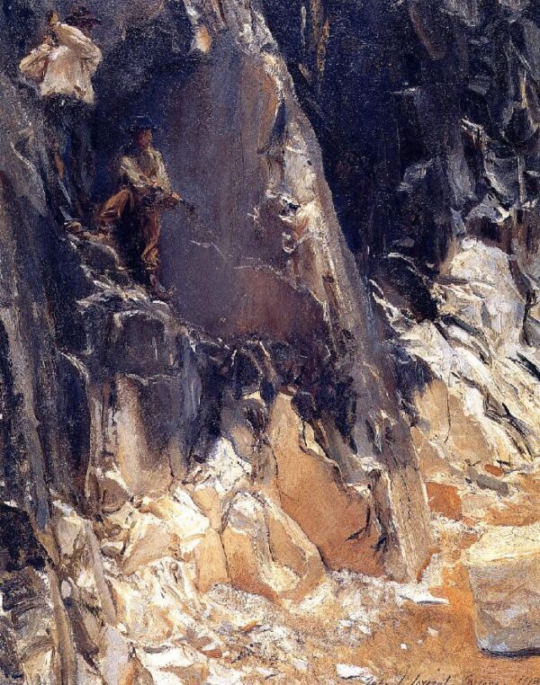 Marble Quarries at Carrara by John Singer Sargent, hand-painted oil painting reproduction
