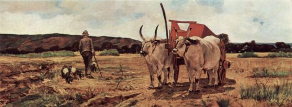 March Landscape by Giovanni Fattori, hand-painted oil painting reproduction