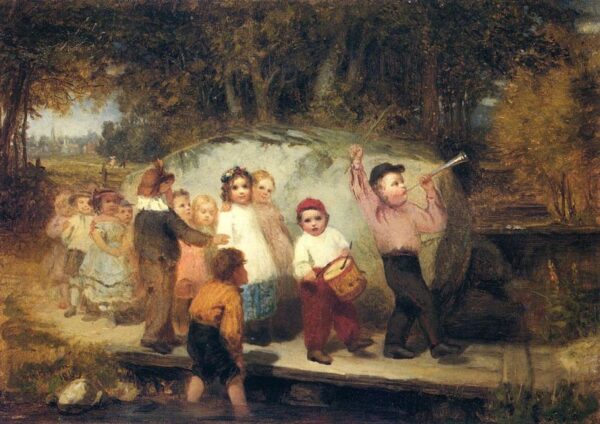 Marching Along by John G Brown, hand-painted oil painting reproduction