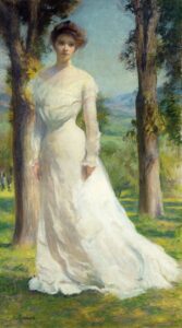 Margaret Under the Elms by Edmund Tarbell, hand-painted oil painting reproduction