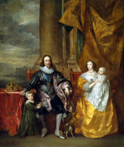 Charles I and Queen Henrietta Maria by Sir Anthony van Dyck, hand-painted oil painting reproduction