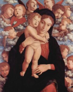 Maria With Child And Angels by Andrea Mantegna, hand-painted oil painting reproduction