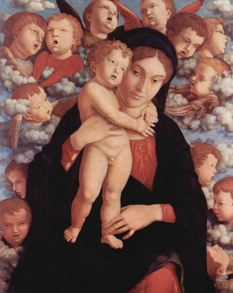 Maria With Child And Angels by Andrea Mantegna, hand-painted oil reproduction