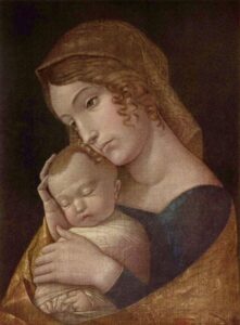 Maria With Sleeping Child by Andrea Mantegna, hand-painted oil painting reproduction