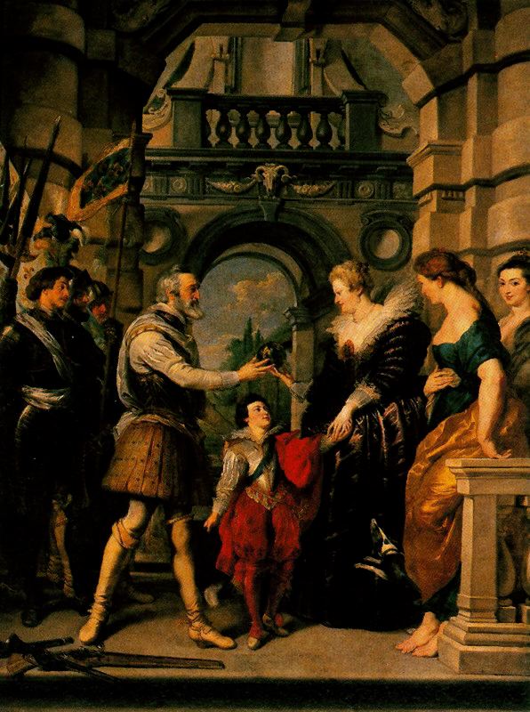 Maria de Medici turned Runs by Peter Paul Rubens, hand-painted oil reproduction