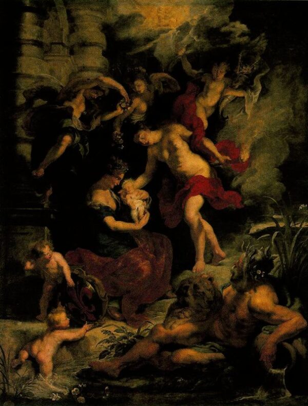 The birth of Maria de Medici by Peter Paul Rubens, hand-painted oil painting reproduction