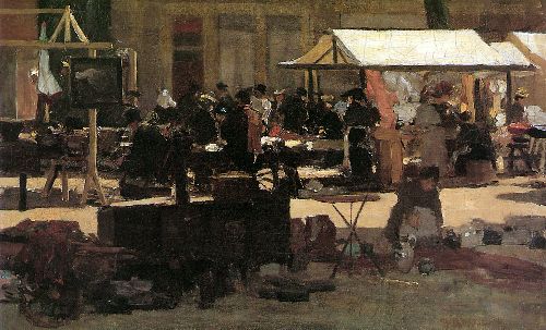 Market by Floris Arntzenius, hand-painted oil reproduction
