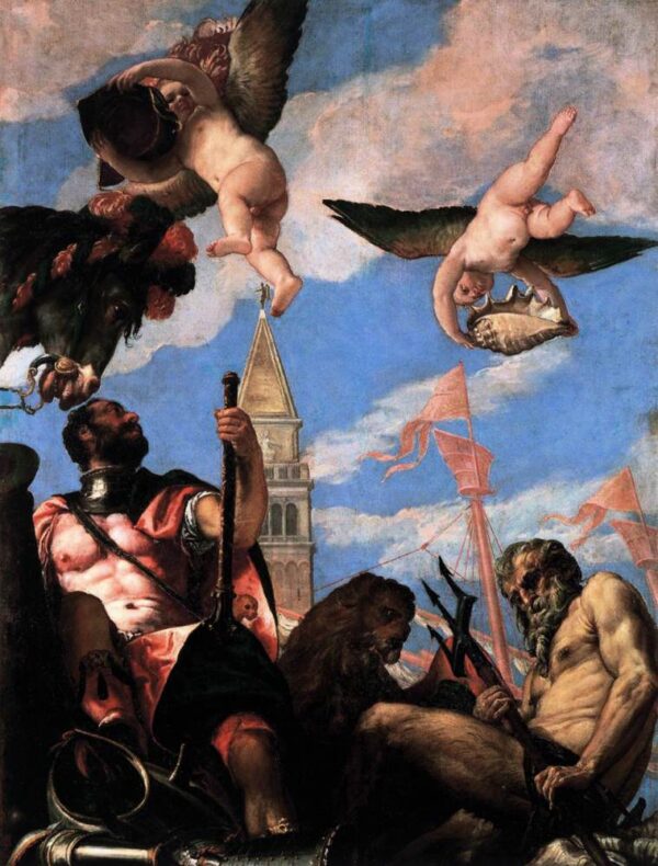 Mars and Neptune by Paolo Veronese, hand-painted oil painting reproduction