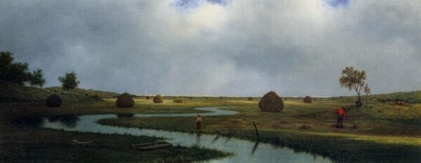 Marshfield Meadows by Martin Johnson Heade, hand-painted oil painting reproduction