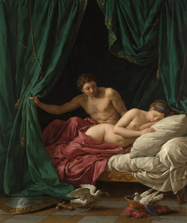 Mars And Venus Allegory Of Peace by Louis-Jean-François Lagrenée, hand-painted oil painting reproduction