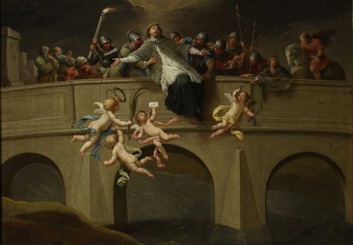 Martyrdom of St. John Nepomucen by Szymon Czechowicz, hand-painted oil reproduction