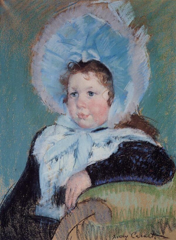 Dorothy in a Very Large Bonnet and a Dark Coat by Mary Cassatt, hand-painted oil painting reproduction