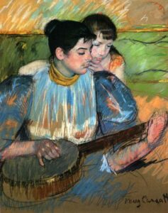 The Banjo Lesson by Mary Cassatt, hand-painted oil painting reproduction