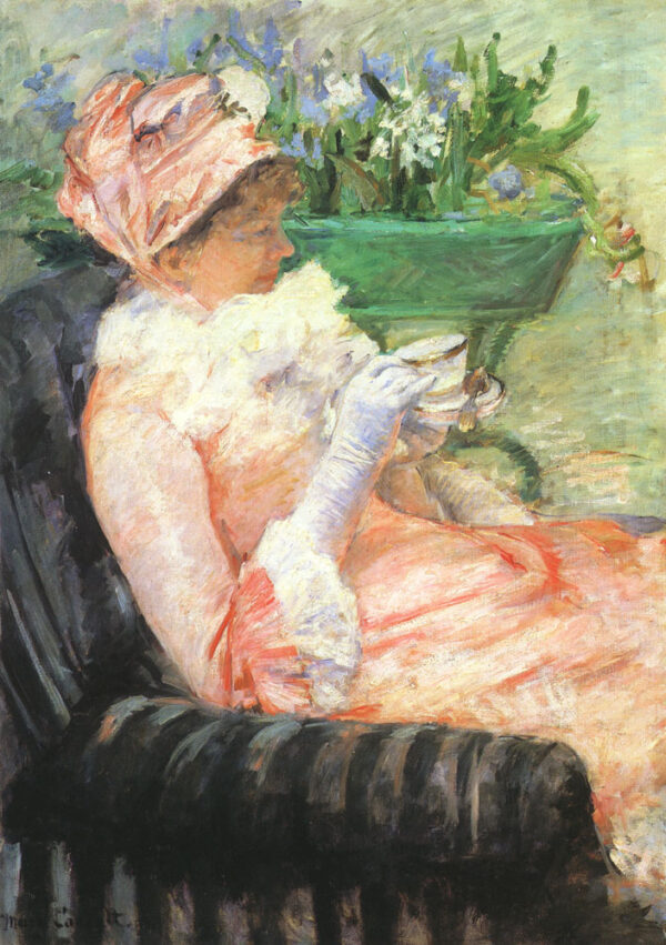 The cup of tea by Mary Cassatt, hand-painted oil painting reproduction