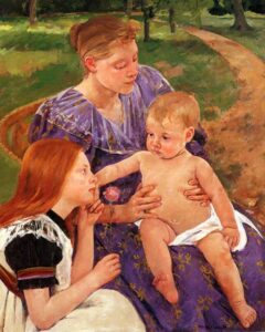 The Family by Mary Cassatt, hand-painted oil painting reproduction