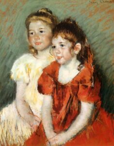 Young Girls by Mary Cassatt, hand-painted oil painting reproduction