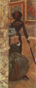Mary Cassatt and her Sister at the Louvre by Edgar Degas, hand-painted oil painting reproduction