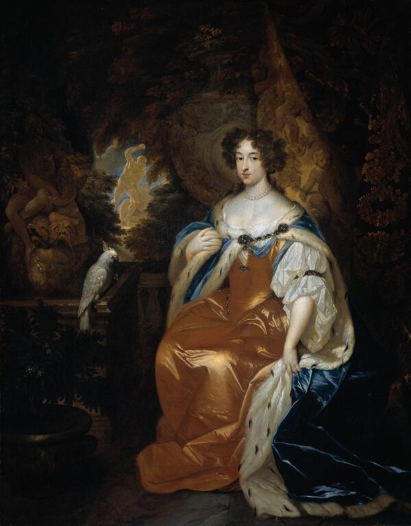 Mary II by Caspar Netscher, hand-painted oil reproduction