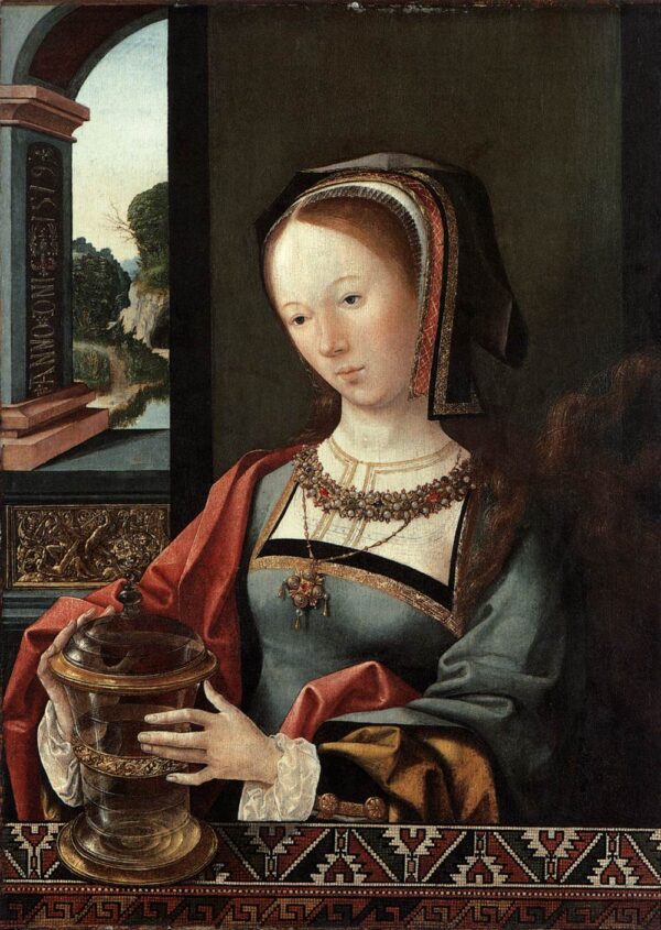 Mary Magdalen by Jacob Cornelisz van Oostsanen, hand-painted oil painting reproduction
