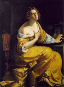 Mary Magdalene by Artemisia Gentileschi, hand-painted oil painting reproduction