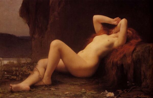 Mary Magdalene In The Cave by Jules Joseph Lefebvre, hand-painted oil painting reproduction