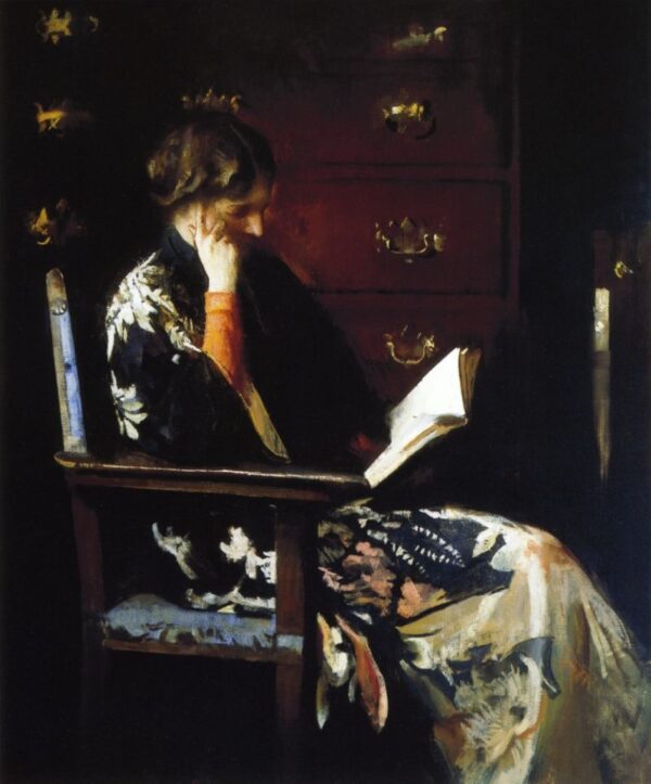 Mary Reading by Edmund Tarbell, hand-painted oil painting reproduction