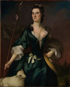Mary Sylvester by Joseph Blackburn, hand-painted oil painting reproduction