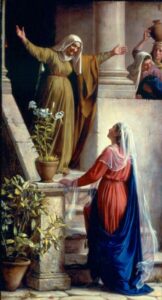 Mary and Elizabeth by Carl Heinrich Bloch, hand-painted oil painting reproduction