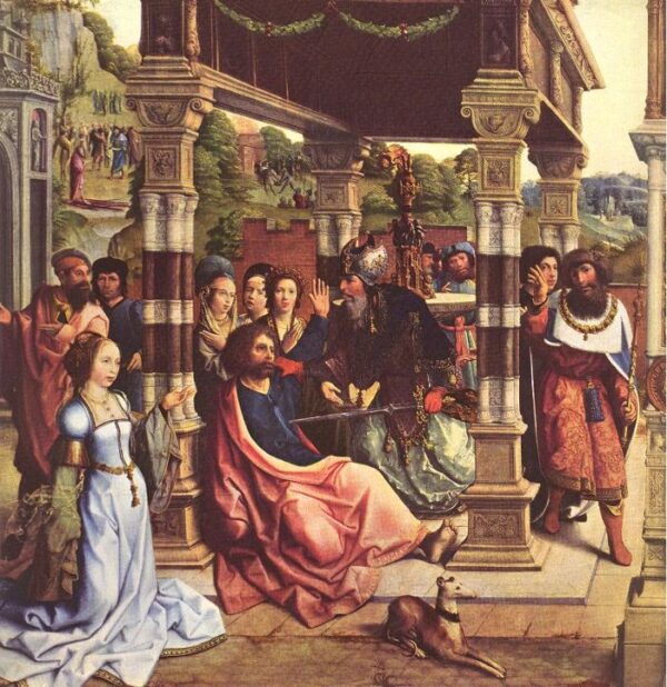 Altarpiece of Saints Thomas and Matthias by Bernaert van Orley, hand-painted oil painting reproduction