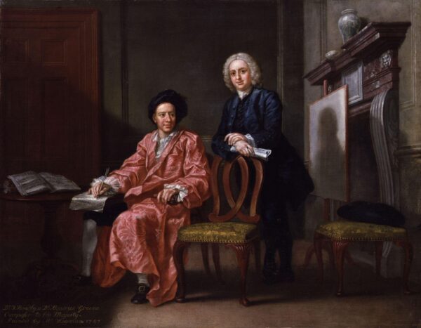 Maurice Greene and John Hoadly by Francis Hayman, hand-painted oil painting reproduction