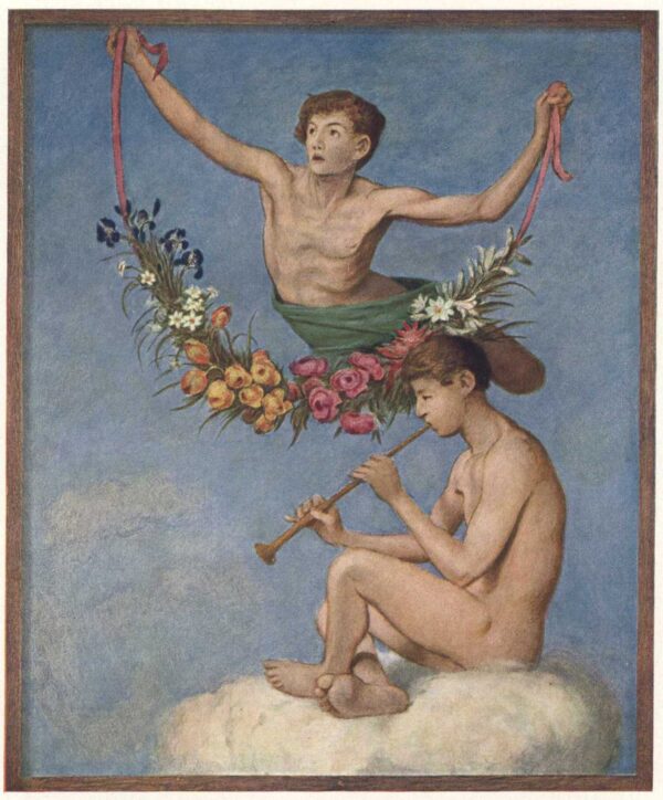 May by Hans Thoma, hand-painted oil painting reproduction
