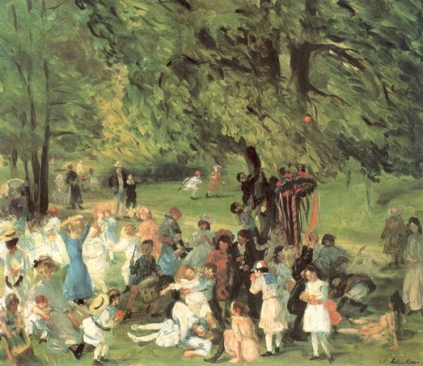 May Day In Central Park by William Glackens, hand-painted oil painting reproduction