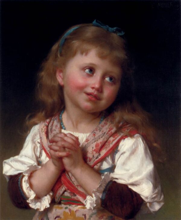 May I by Émile Munier, hand-painted oil painting reproduction