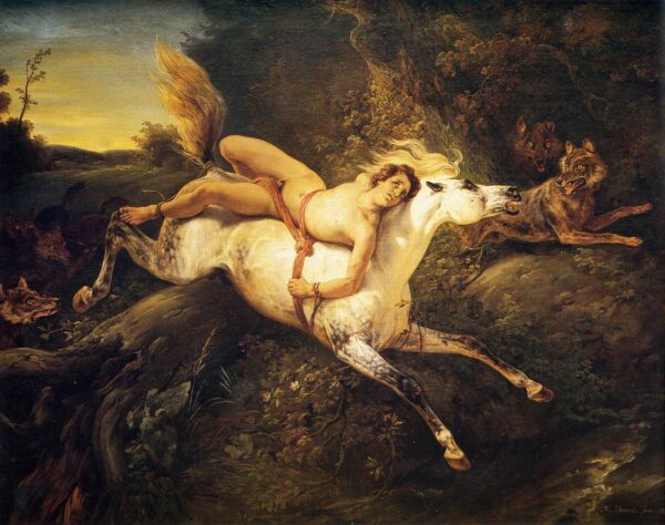 Mazeppa and the Wolves by Horace Vernet, hand-painted oil painting reproduction