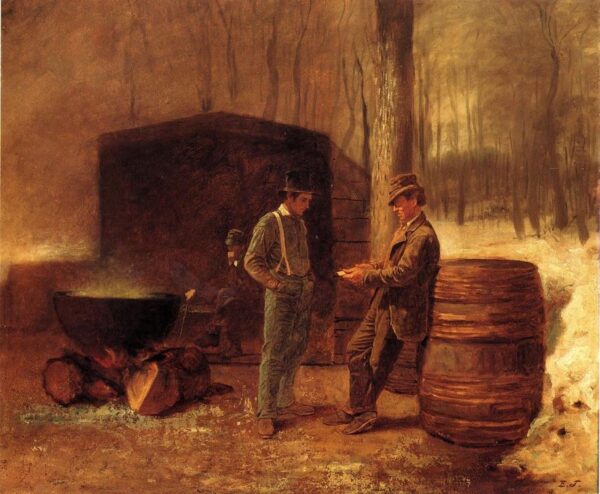 Measurement and Contemplation by Eastman Johnson, hand-painted oil painting reproduction