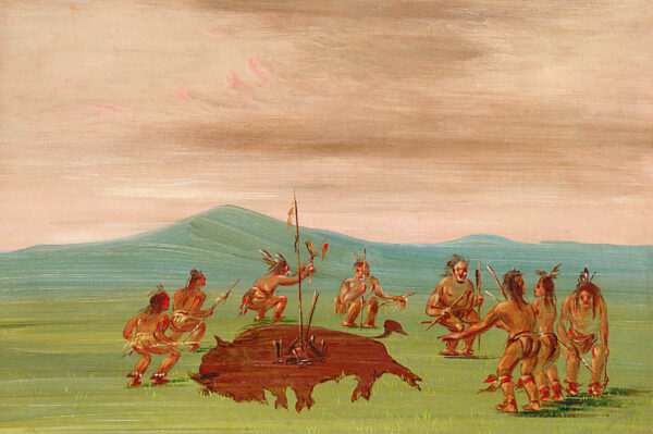 Medicine Buffalo of the Sioux by George Catlin, hand-painted oil painting reproduction
