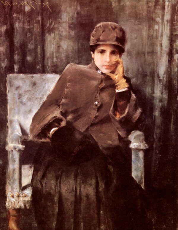 Meditation by William Merritt Chase, hand-painted oil painting reproduction