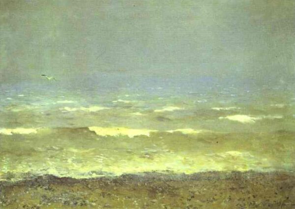 Mediterranean Seacoast by Isaac Levitan, hand-painted oil painting reproduction