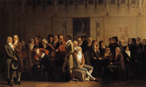 Meeting of Artists in Isabey’s Studio by Louis Leopold Boilly, hand-painted oil painting reproduction