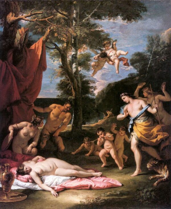Meeting of Bacchus and Ariadne by Sebastiano Ricci, hand-painted oil painting reproduction