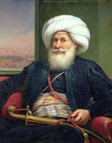 Mehemet Ali by Louis Charles Auguste Coude, hand-painted oil reproduction