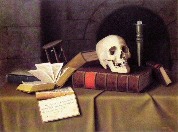 Memento Mori – To This Favour by William Michael Harnett, hand-painted oil painting reproduction