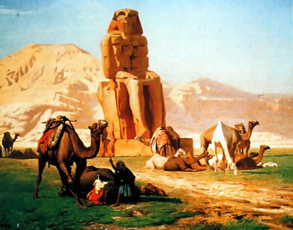 Memnon and Sesostris by Jean-Léon Gérôme, hand-painted oil painting reproduction