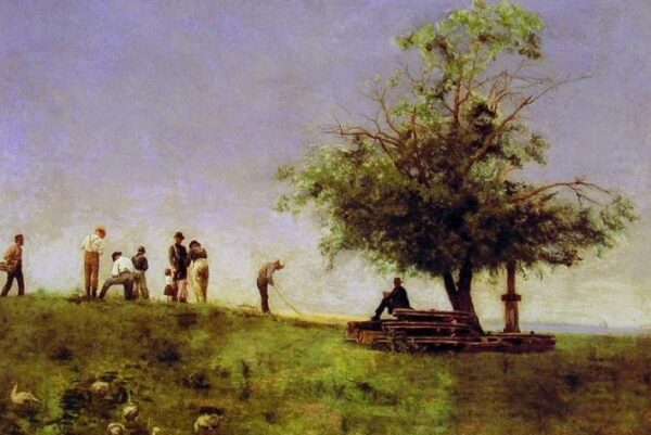 Mending the Net by Thomas Eakins, hand-painted oil painting reproduction