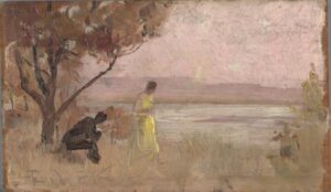 Mentone by Tom Roberts, hand-painted oil painting reproduction