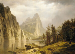 Merced River, Yosemite Valley by Albert Bierstadt, hand-painted oil painting reproduction