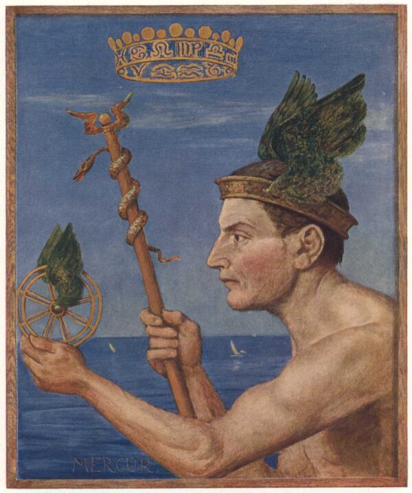 Mercury by Hans Thoma, hand-painted oil painting reproduction