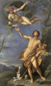 Mercury and Paris 1745 by Donato Creti, hand-painted oil painting reproduction