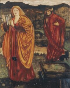 Merlin and Nimue by Edward Burne-Jones, hand-painted oil painting reproduction