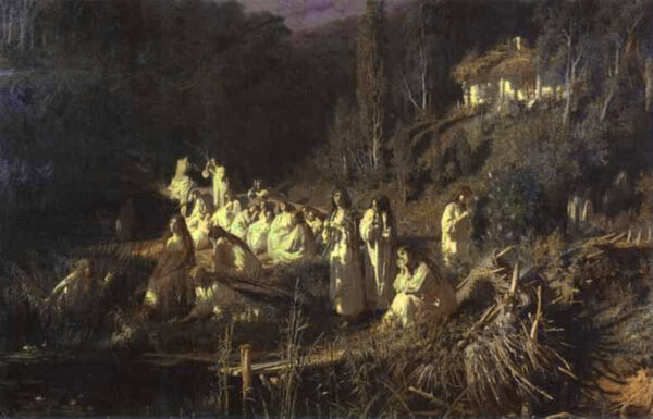 Mermaids by Ivan Nikolaevich Kramskoy, hand-painted oil painting reproduction